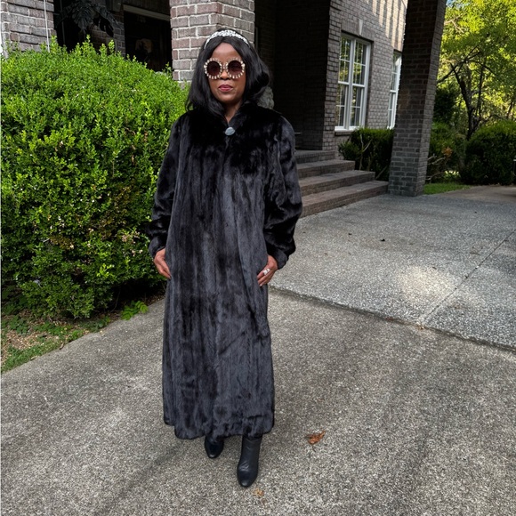 Mint American Legend soft female sable black Mink Fur Coat Jacket Stroller S-M - Picture 1 of 15